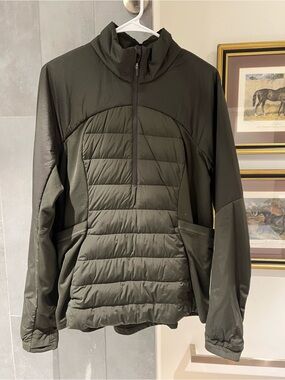lululemon athletica Olive Green Quilted Jacket